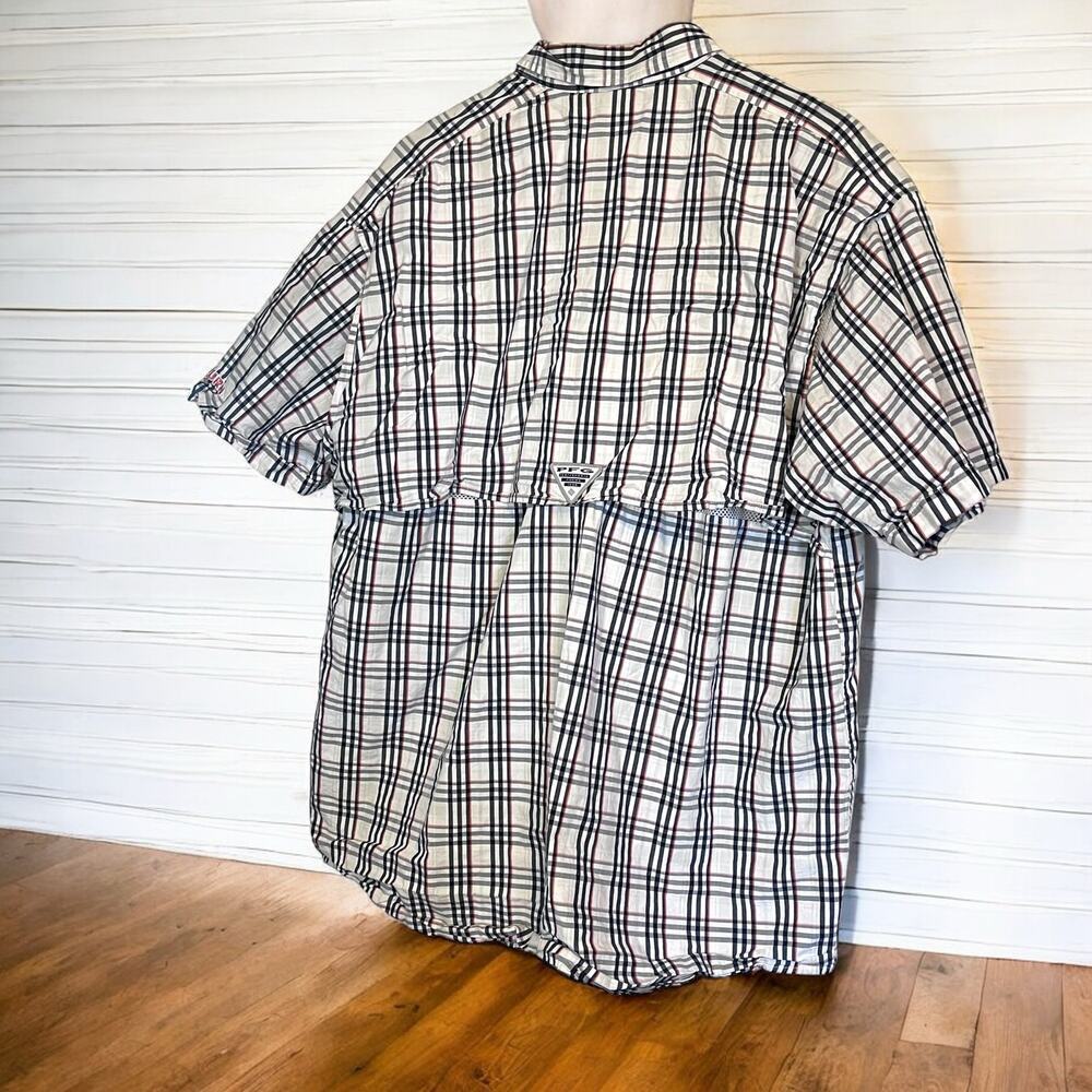 Super Bonehead/Columbia- PFG Plaid Shirt with Auburn Tiger logo - Picture 2 of 14